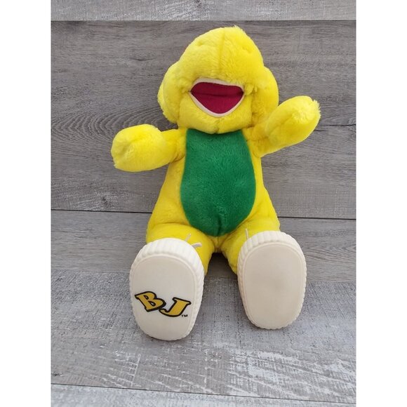 Vintage Barney Friend BJ Plush Dinosaur With Sneakers Stuffed Animal Toy - Picture 3 of 9